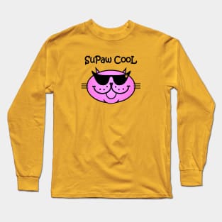 SuPaw CooL - PURRty in PINK Long Sleeve T-Shirt